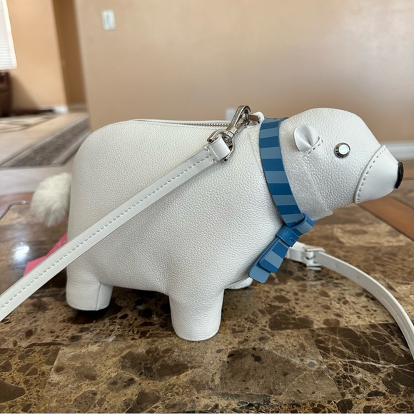 Authentic Kate Spade Polar Bear Leather Bag - Picture 4 of 11